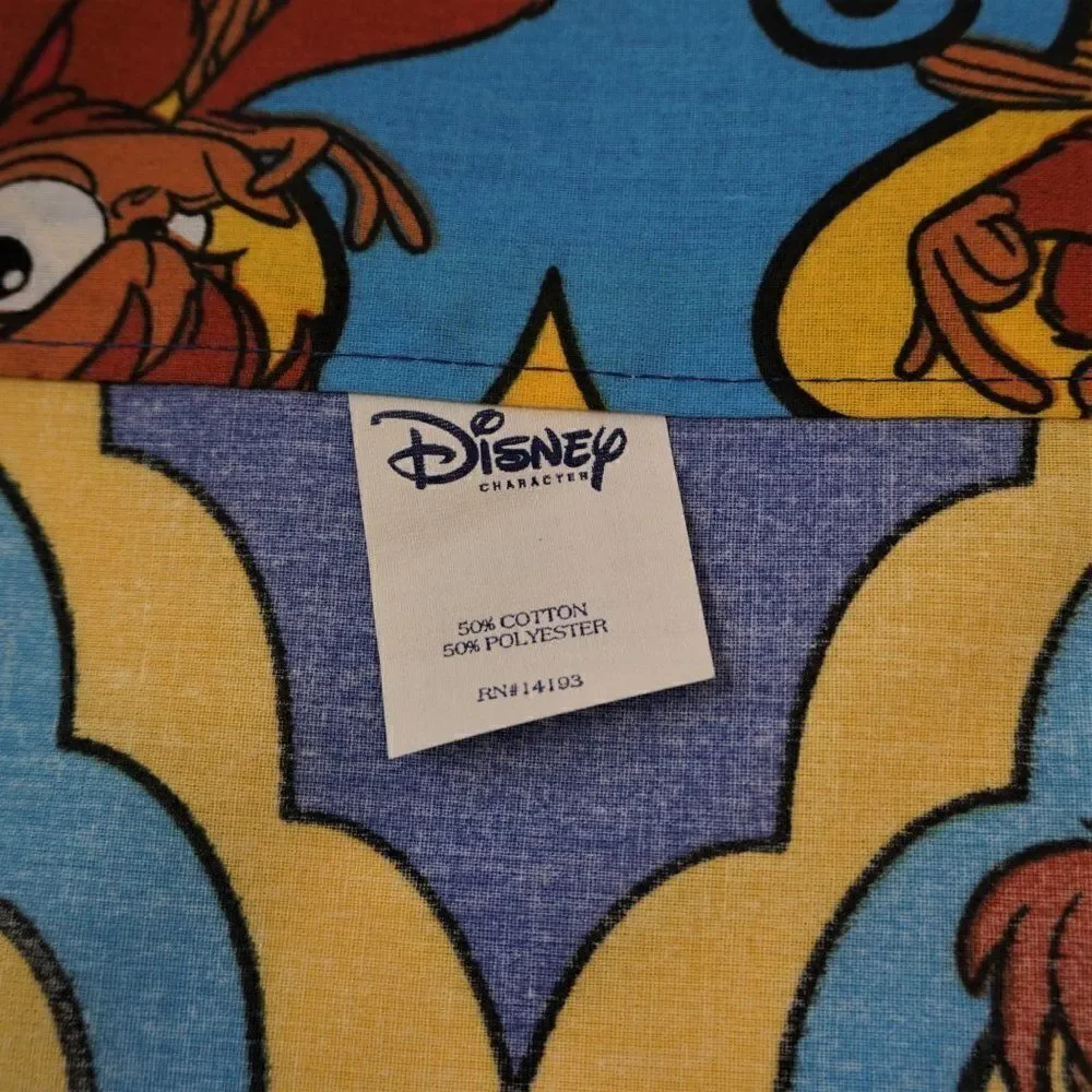 Vintage 1992 Disney Aladdin Valance Capuchin Sidekick Abu USA Made 78